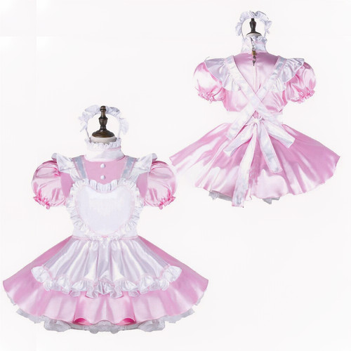 French girl maid - maid, pink
