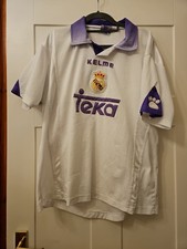 Real Madrid 1997 /98.  Official Football Top.  Retro Kelme Teka. Large