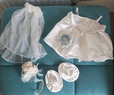 Build A Bear Workshop Bride Wedding Costume, Dress,shoes,vail,garter,flowers