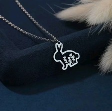 Rabbit Necklace Silver