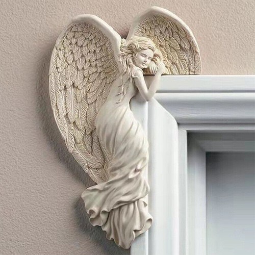 Door frame angel wings wall - door,