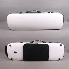 White 4/4 Violin case Carbon