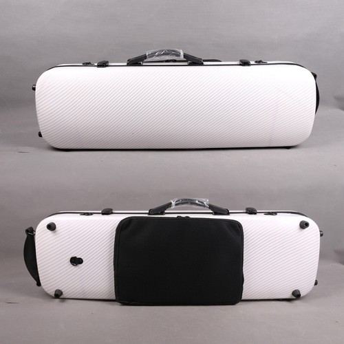 White violin case carbon - case,