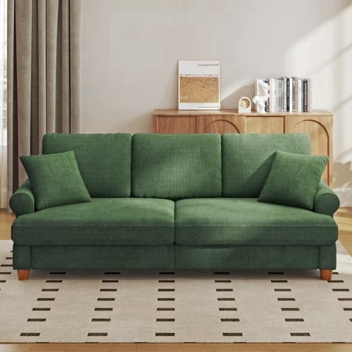 Dark green chenille seater - dark,