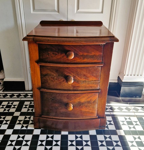 Antique mahogany bow front - antique,