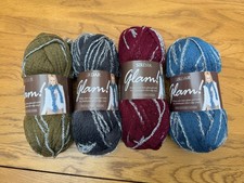 Sirdar glam scarf - yarn, x4