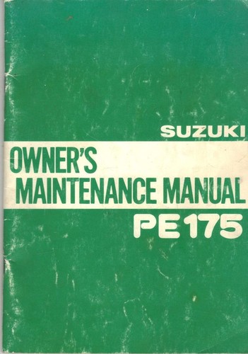 Suzuki pe175 pe175n enduro - suzuki,