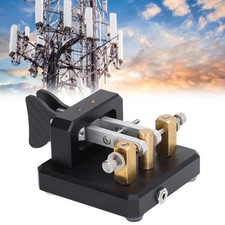 Morse Code Key Double Paddle Automatic CW Shortwave Telegram Tapper For Training