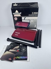 Vintage Bissell 2200 Carpet Floor Hand Manual Sweeper Burgundy- New Boxed