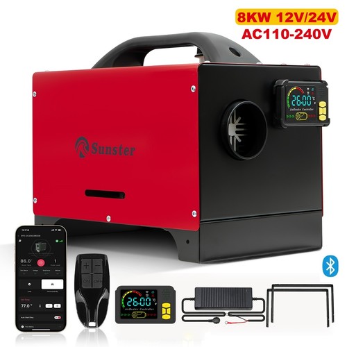 Diesel air heater 8kw 12v - diesel, 24v