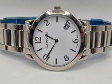 Lanvin Quartz Watch Mens Swiss L09 01 951 Stainless Steel 42mm Oval BRAND NEW