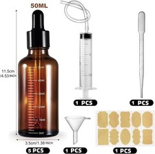 50ml Amber Glass Bottles with