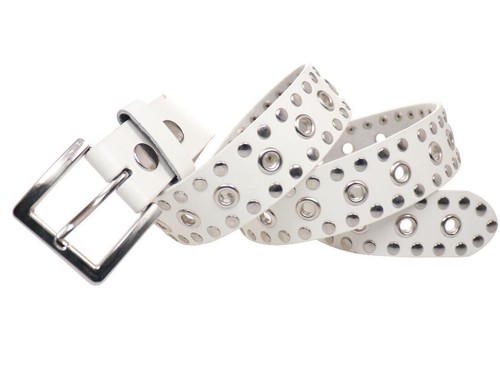 Jean gothic white studded - gothic,