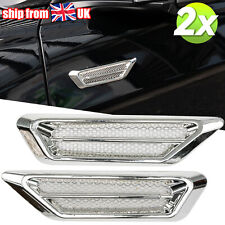 2x Chrome Car Air Flow Fender