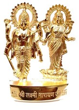 Lakshmi Vishnu Idol Golden