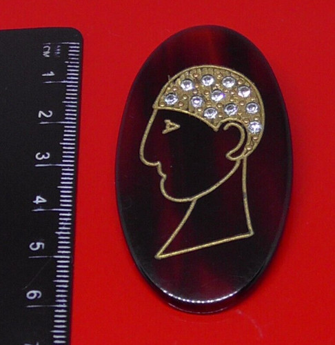 Vintage plastic brooch - vintage,