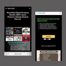 Digital Product selling Ready-Made Landing Page + 30M+ Resellable Digital items