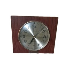 Junghans Small Wooden Well Clock Working Used Vintage