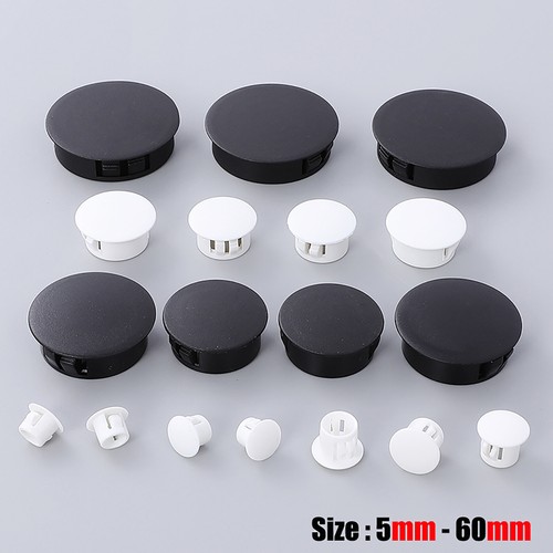 Round plastic black - round,