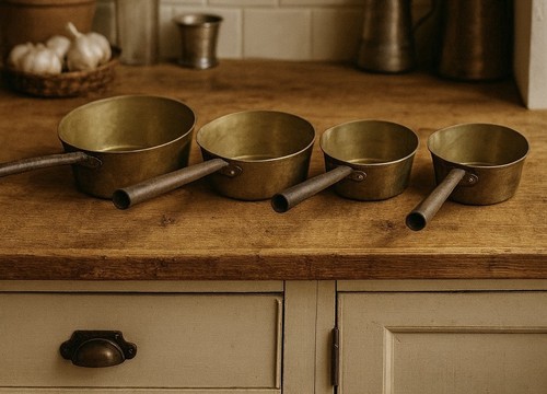 Set vintage copper - of,