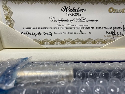 Websters 40th anniversary blue - 40th,