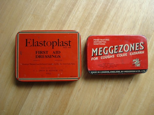 Vintage tins elastoplast - x,