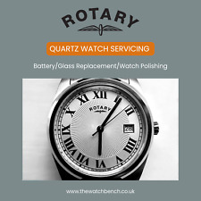ROTARY QUARTZ WATCH SERVICING - Battery/Glass Replacement/Polish/Movement