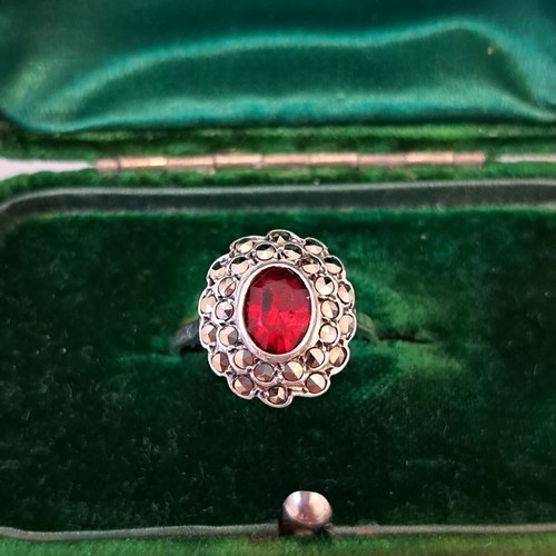 Art deco red paste - deco, and