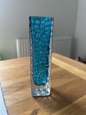 Whitefriars Blue Glass Vase