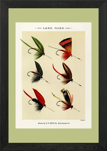 Vintage fishing flies - vintage,