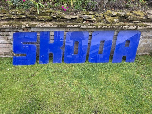 Original skoda dealership - skoda, sign