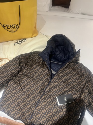 Fendi puffer jacket reversible - fendi,