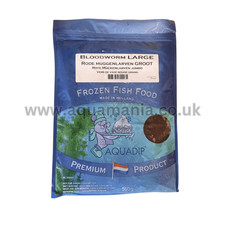 AQUADIP FROZEN JUMBO LARGE BLOODWORM 500g BULK PACK FISH FOOD TROPICAL COLDWATER