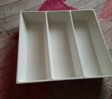 Used Ikea UPPDATERA Cutlery Tray White 32x31 cm, Utensil Tray Kitchen Organiser 
