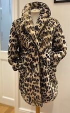 Vintage 1960’s Genuine Sheepskin Leopard Print Stroller Jacket UK 10 Leather