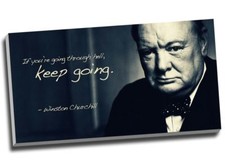 Winston churchill quote canvas - winston,