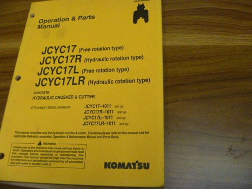 Komatsu jcyc17 jcyc17r - jcyc17,