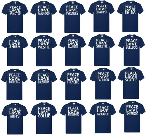 Dog peace love shirt - dog,