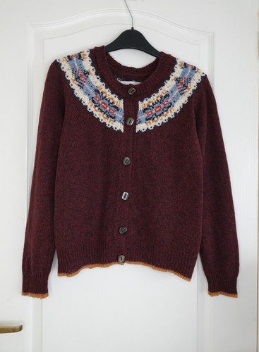 Brora fair isle wool cardigan - brora,