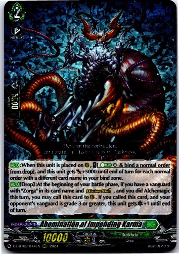 Abomination impending karma - of,