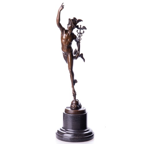 Bronze sculpture mercury - bronze,