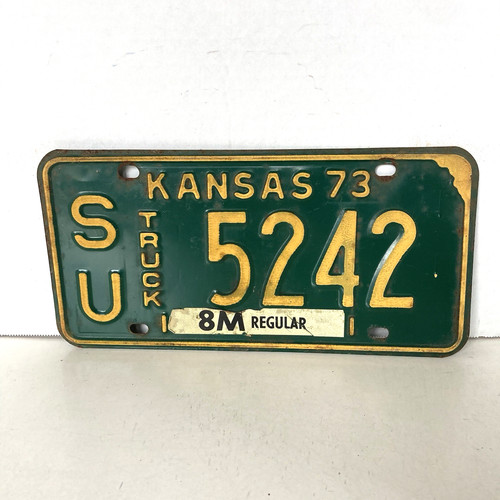 1973 kansas truck license - kansas,