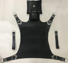 BDSM Adult Sex Sling Swing Genuine Leather Stirrups Mountable & Comfortable Seat