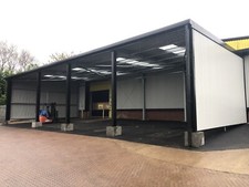 Steel framed storage building - framed,