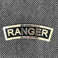 US Army Ranger Tab Badge, Gold