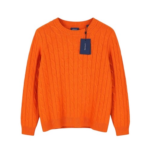 Gant lambswool cable neck - lambswool,