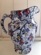 Original Early Ringtons Maling Ware Blue Chintz Jug/ Pitcher Excellent Condition