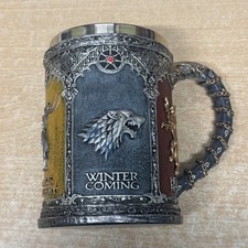 Game of Thrones Beer Mug Tankard Stein ~ Nemesis Now ~ Stainless Steel/Resin