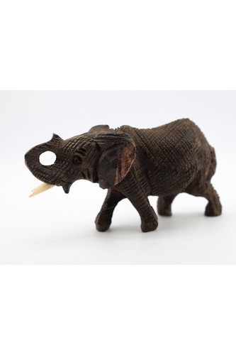 Hand carved wooden elephant - hand,