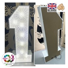 4ft LED Light Up Number 1, Birthday, Marquee, Party Event FOR SALE